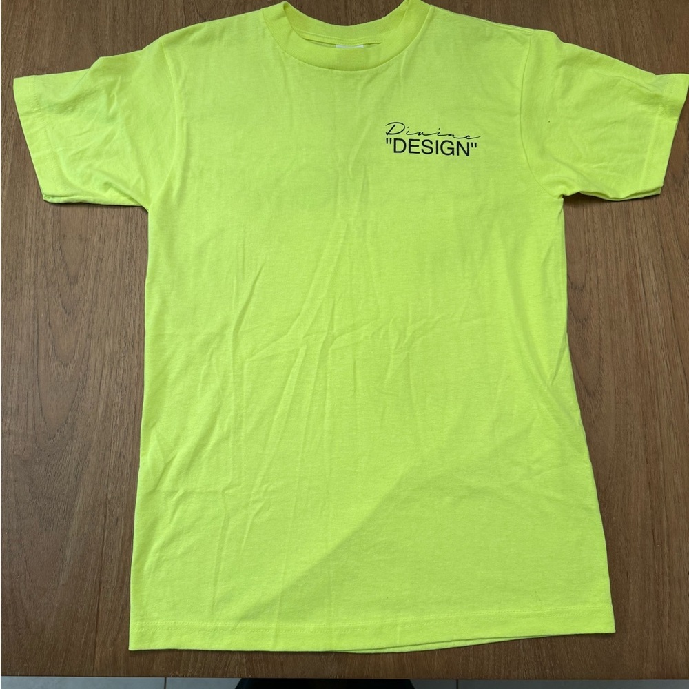 VOUS CITY x Virgil Abloh Divine “Design” Art Basel Men's Neon Yellow T-Shirt